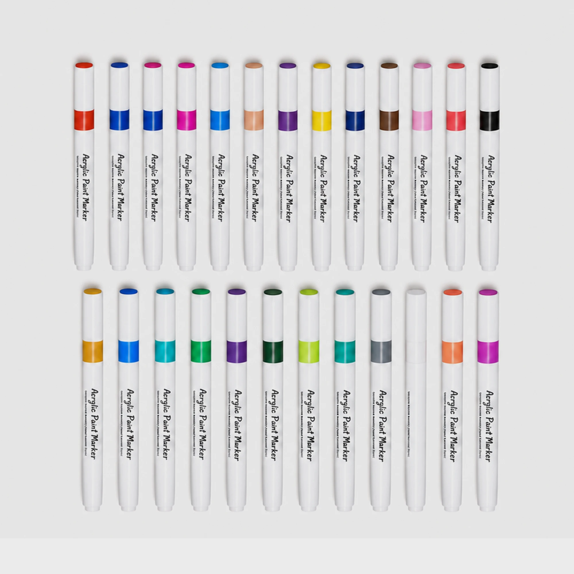 KiddoJoy 24-Color Acrylic Marker Set - DKA024